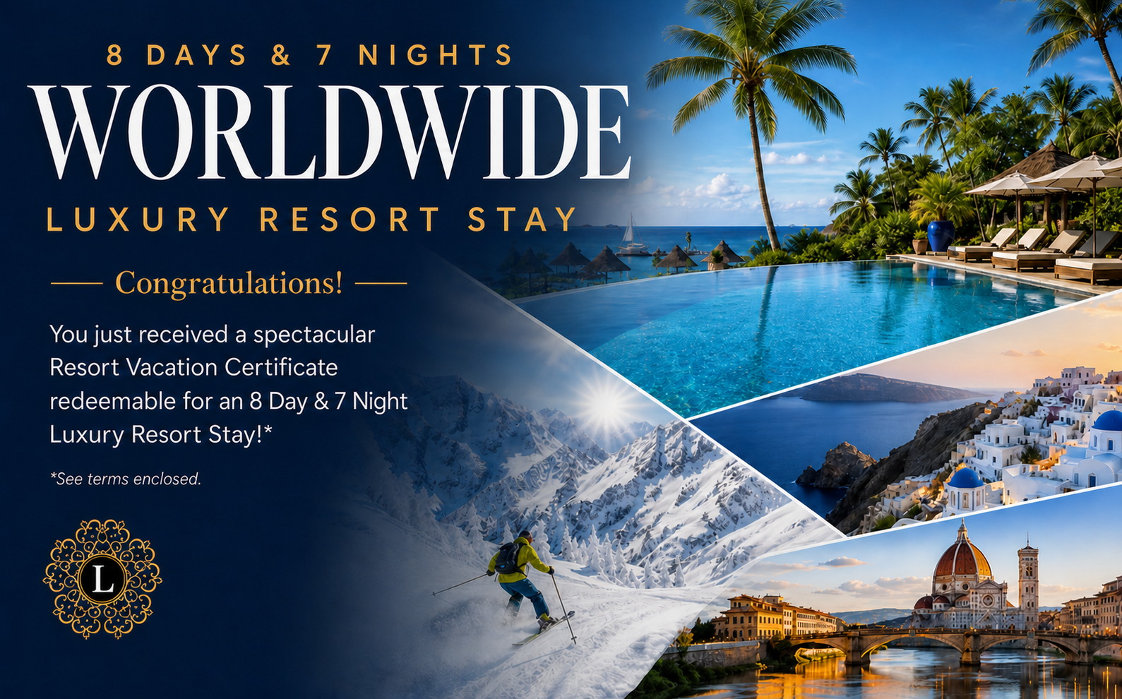 Worldwide Luxury Resort Stay